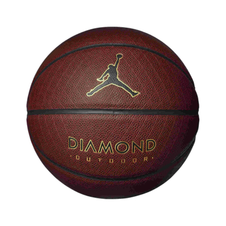 Jordan Diamond 8P Outdoor Basketball - Amber/Black/Metallic Gold - Sz.7