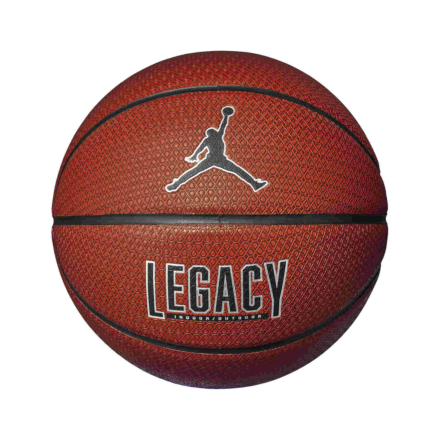 Jordan Legacy 2.0 8P Basketball - Amber/Black/Metallic Silver - Sz.7