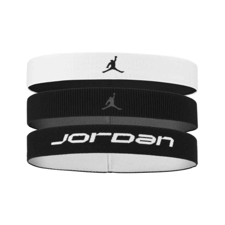 Jordan Elastic Sport Wide Headbands 3pk - Black/White