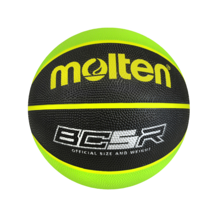Molten BCR Rubber Basketball - Black/Green - Size 5