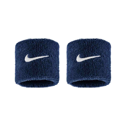 Nike Swoosh Wristbands Col Navy/White