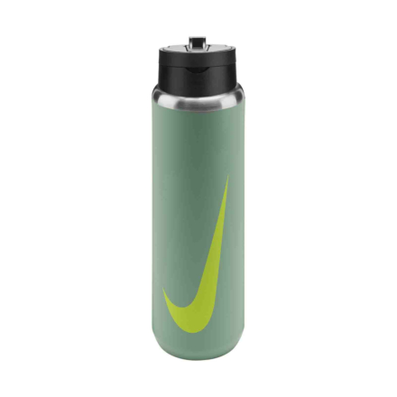 Nike Stainless Steel Recharge Straw Water Bottle - 24oz -  Cannon/Black/Volt