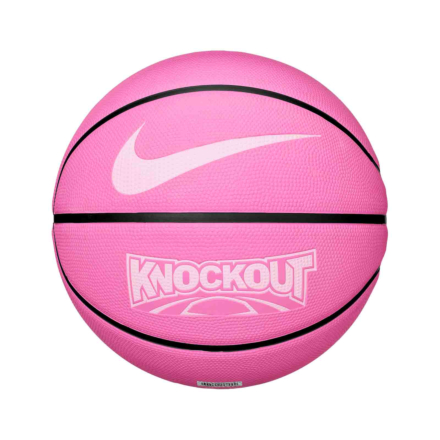 Nike Knockout Basketball - Playful Pink/Black/Pink Foam - Sz.6
