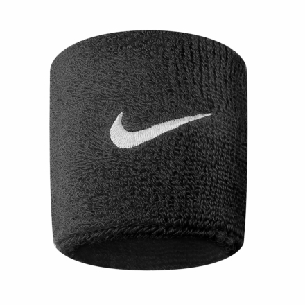 Nike Swoosh Wrist Band - Black/White
