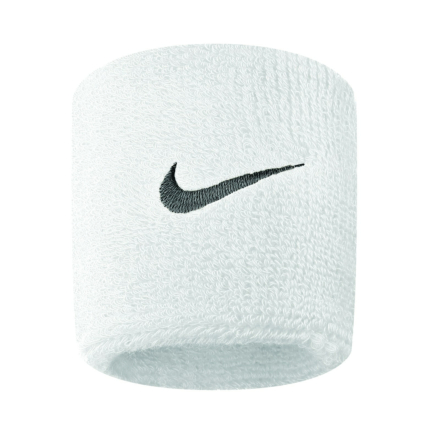 Nike Swoosh Wrist Band - White/Black