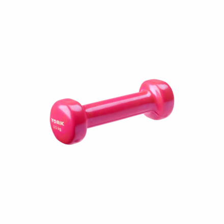York Vinyl Dipped Dumbbell - 0.5kg - Pink