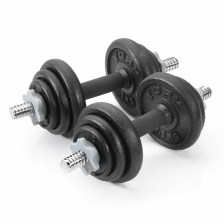 York 20kg Cast  Plate D/Bell Set
