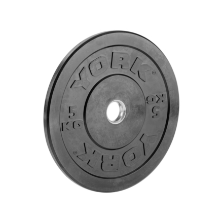 York 5kg Bumper Plate Black