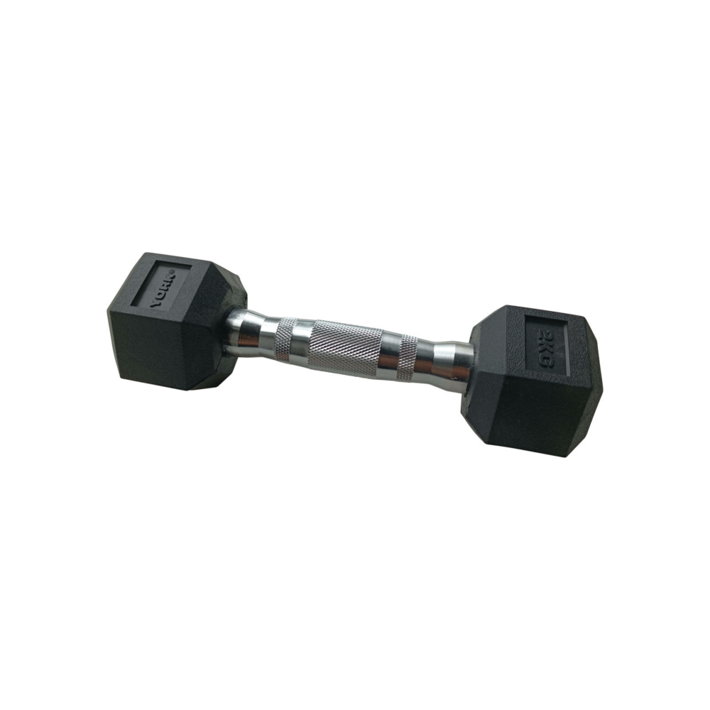 York 2kg Hex Dumbbell