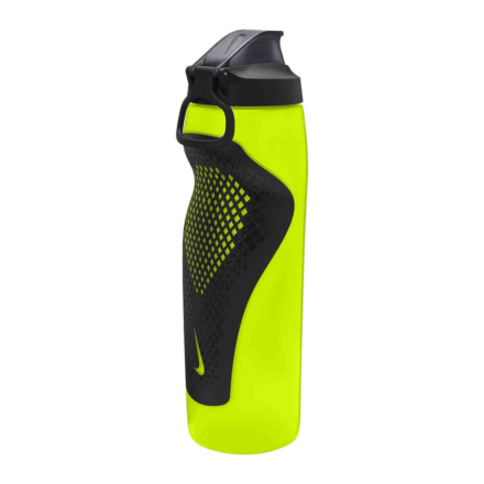 Nike Refuel Water Bottle Locking Lid - 32oz - Volt/Black/Iridescent Black