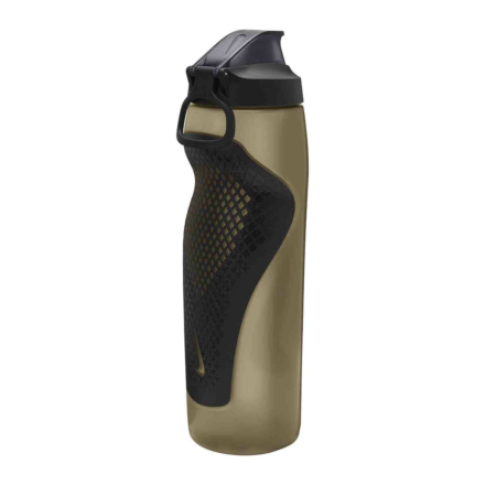 Nike Refuel Water Bottle Locking Lid - 32oz - Metallic Gold/Black/Iridescent Black