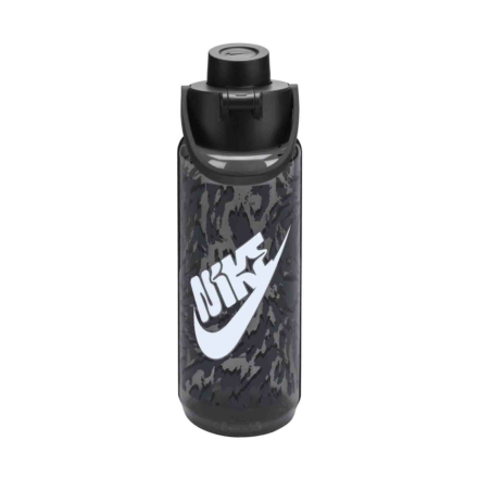 Nike TR Renew Recharge Chug Water Bottle Graphic - 24oz - Grey/Black/White
