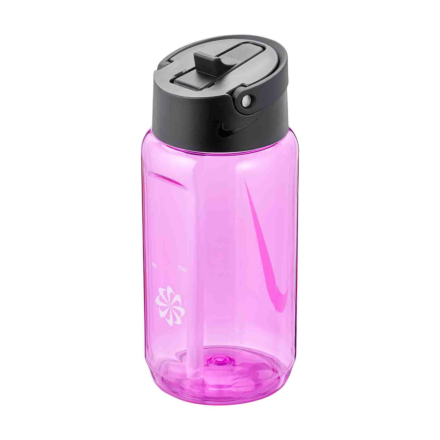 Nike TR Renew Recharge Straw Water Bottle - 16oz - Fire Pink/Black/White