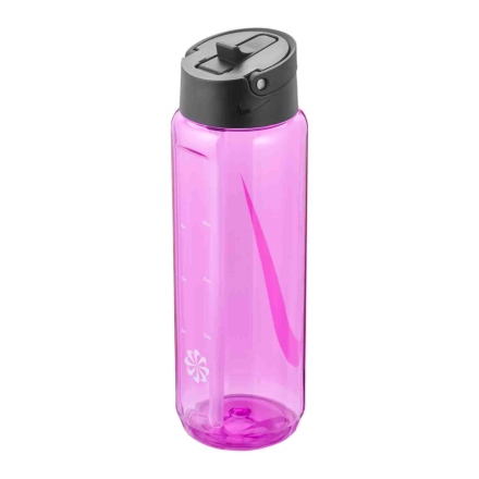 Nike TR Renew Recharge Straw Water Bottle - 24oz - Fire Pink/Black/White